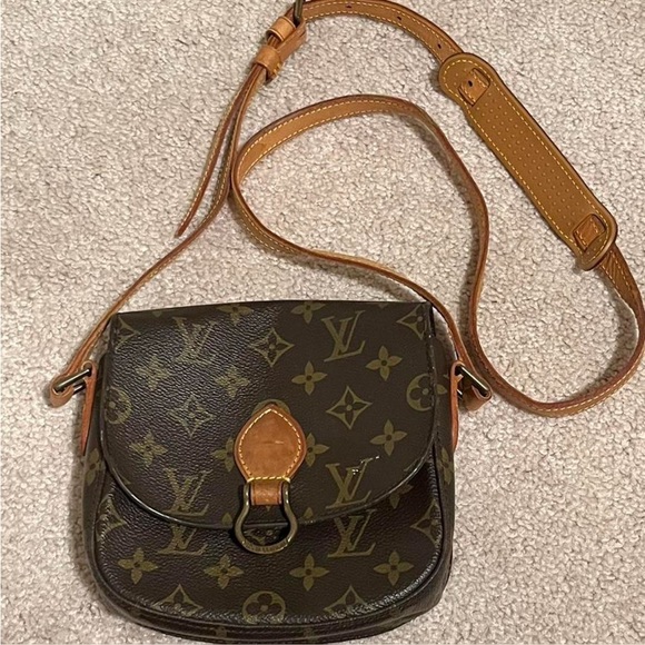 AUTHENTIC Louis Vuitton Brown Monogram St. Cloud Crossbody Bag - Picture 1 of 13